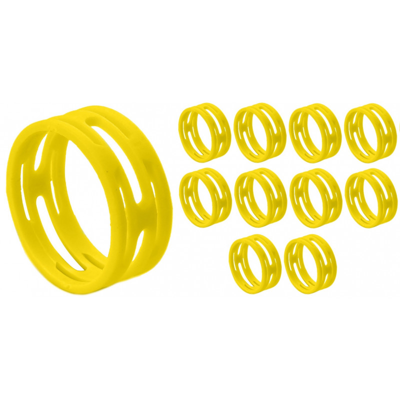 Crius Tech CIR-YEL - XLR ID Ring. Packet of 10pcs