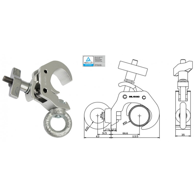 SPEED TRUSS TCER-500 Trigger Clamp with "EYE" Ring