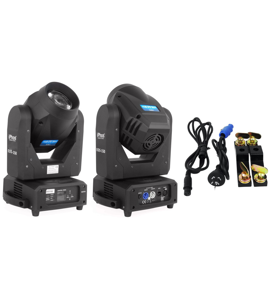 150W BEAM SPOT WASH LED3in1(2台セット専用ケース付き 150W LED Beam Spot Wash – OptiView Entertainment