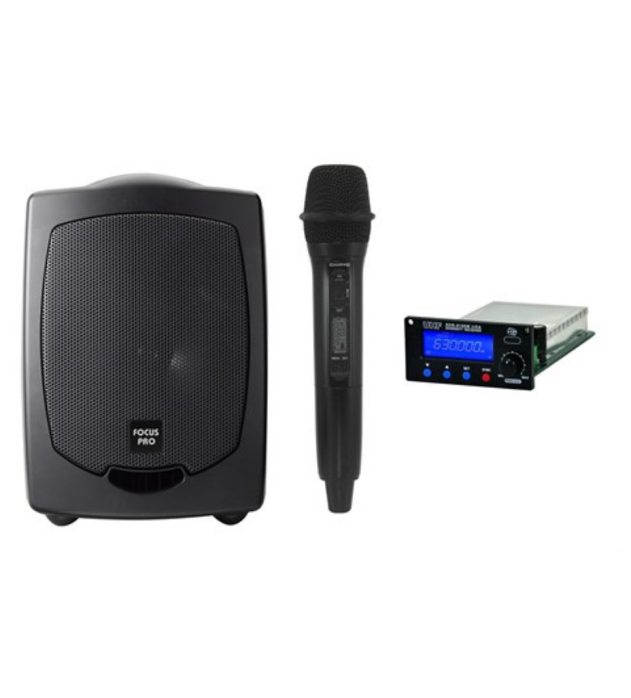 Chiayo CH-FOPROHH-5A Focus Pro Portable PA + BT Handheld w/less mics Band 5A-520-526 MHZ