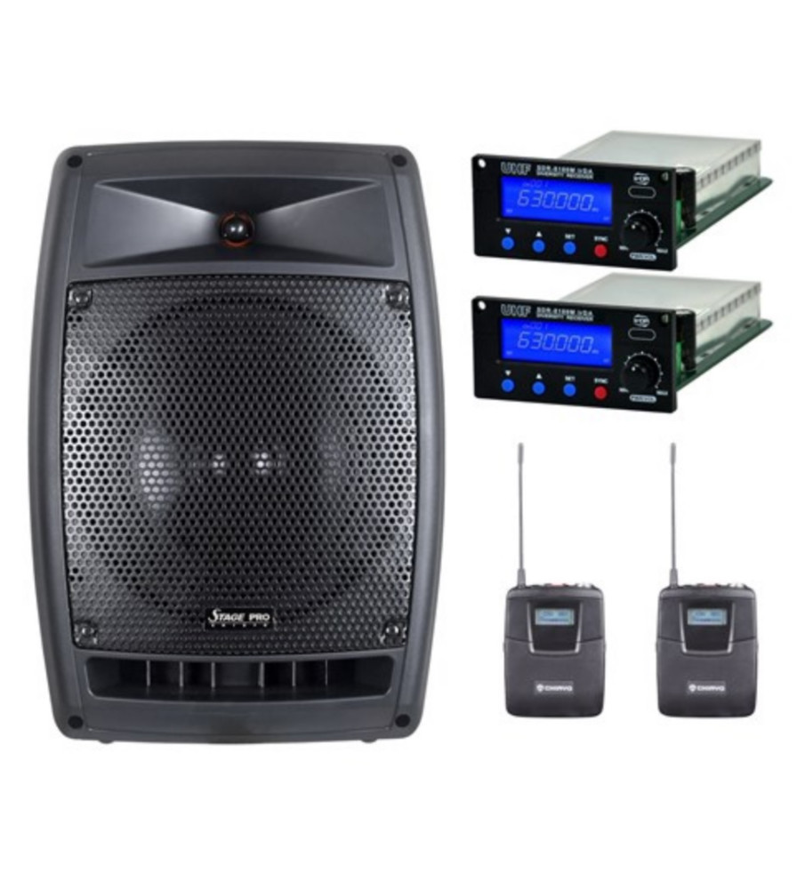 Chiayo CH-STPROBB-5A Stage Pro Portable PA + BT Beltpack inc Lapel mic Band 5A-520-526 MHZ