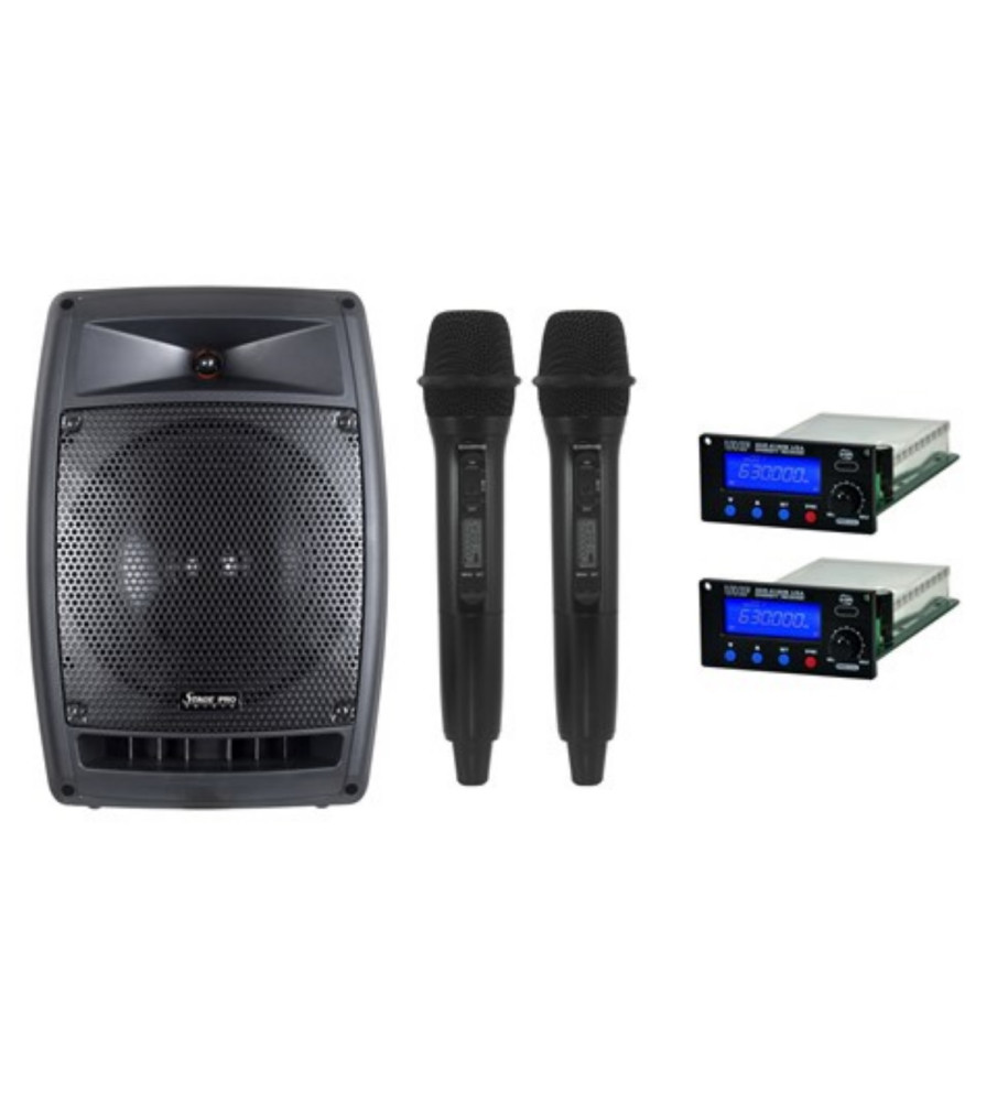 Chiayo CH-STPROHH-5A Stage Pro Portable PA + BT 2 Handheld w/less mics Band 5A-520-526 MHZ