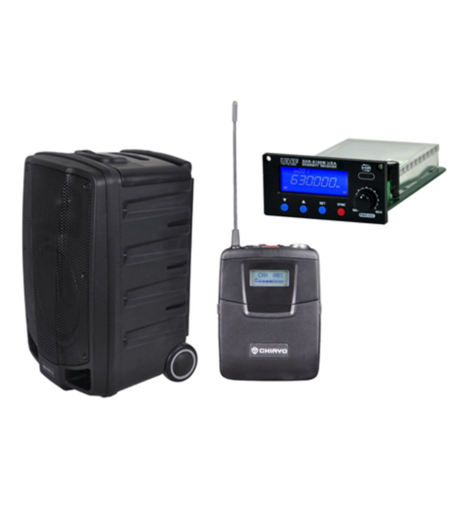 Chiayo CH-APPROB-5A Apex Pro Portable PA + BT Beltpack Inc Lapel Mic Band 5A-520-526 MHZ