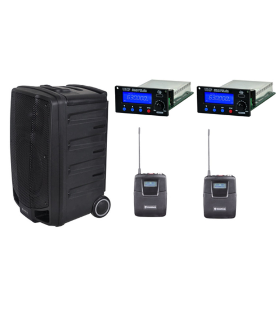 Chiayo CH-APPROBB-5A Apex Pro Portable PA + BT 1 Beltpack Inc Lapel Mic Band 5A-520-526 MHZ