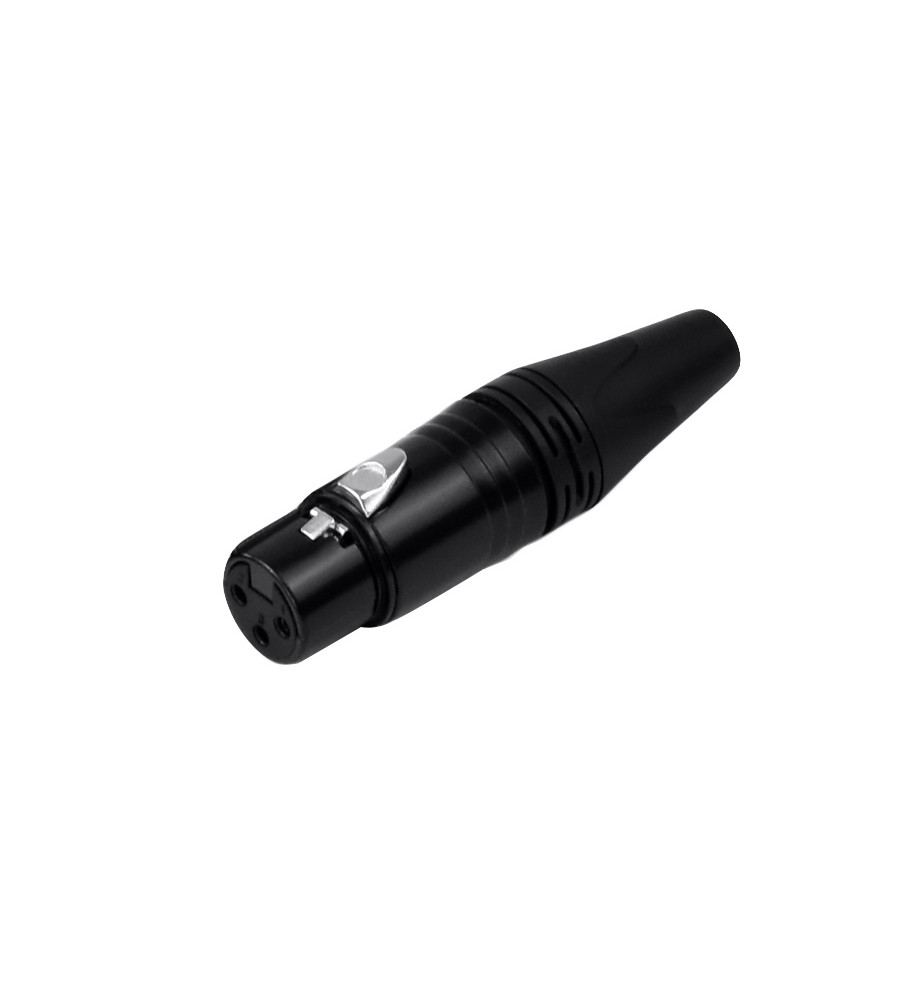 Crius Tech FX3GN 3-pin Female XLR In-Line Gold Connectors